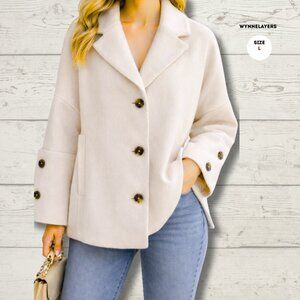 WynneLayers Coat – Off-White | Size Large